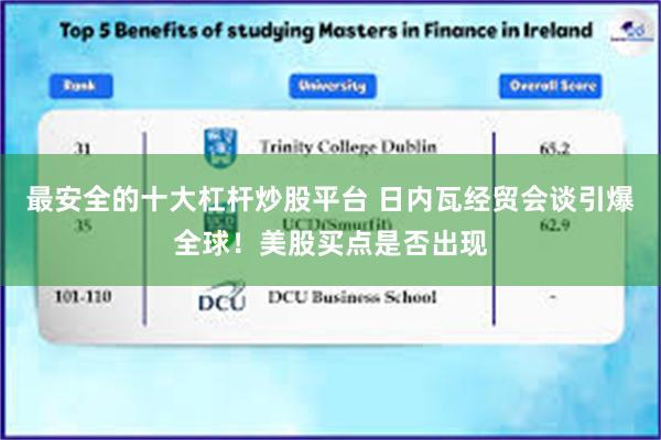 最安全的十大杠杆炒股平台 日内瓦经贸会谈引爆全球！美股买点是否出现