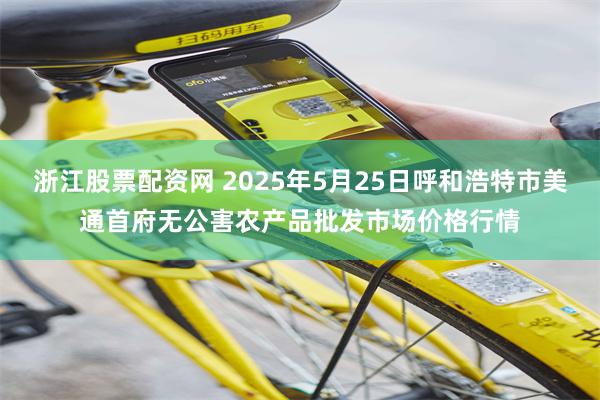 浙江股票配资网 2025年5月25日呼和浩特市美通首府无公害农产品批发市场价格行情
